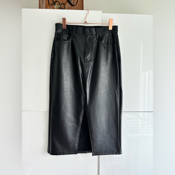 Abercrombie Pleather Midi Skirt - Picture 1 of 3